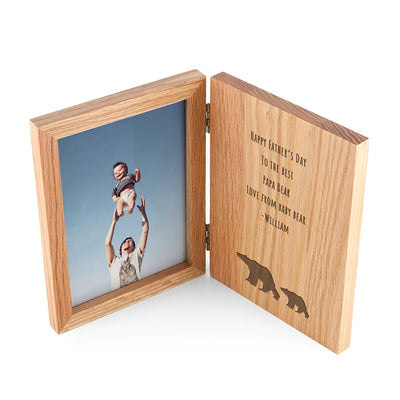 Personalised Father's Day Bear Book Photo Frame Really Cool Gifts