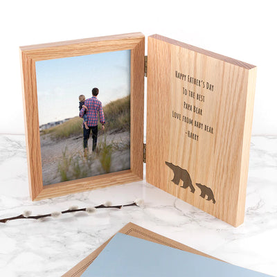 Personalised Father's Day Bear Book Photo Frame Really Cool Gifts