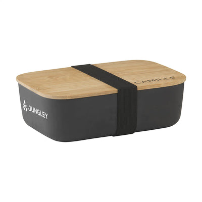 Personalised Large Black Bamboo Lunch Box Really Cool Gifts