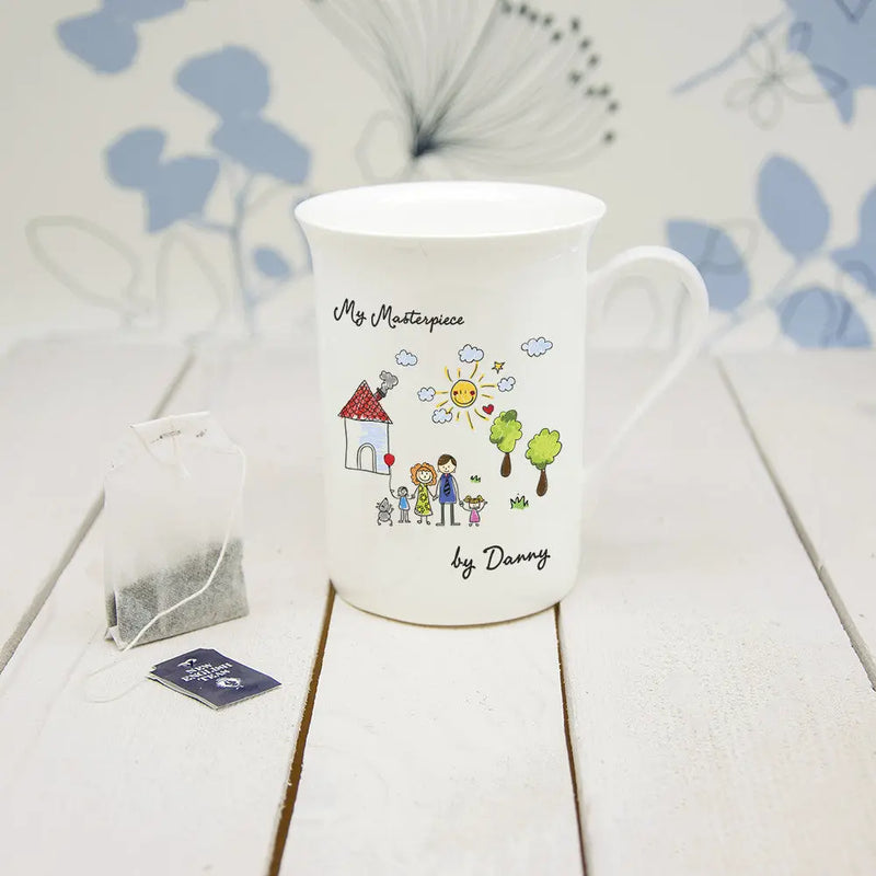 My Mini Masterpiece Personalised Artwork Bone China Mug Really Cool Gifts