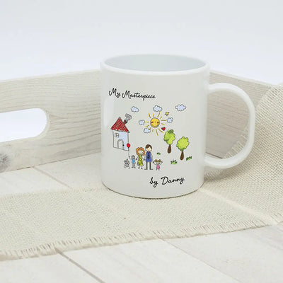 My Mini Masterpiece Personalised Artwork Unbreakable Child's Mug by Really Cool Gifts Really Cool Gifts