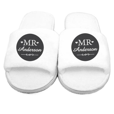 Personalised Mr Velour Slippers by Really Cool Gifts