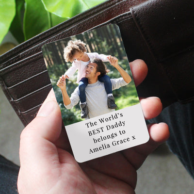 Personalised Photo Upload Wallet Card by Really Cool Gifts