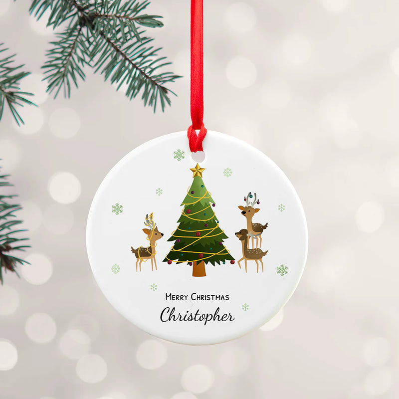 Personalised Playing Reindeers Ornament by Really Cool Gifts