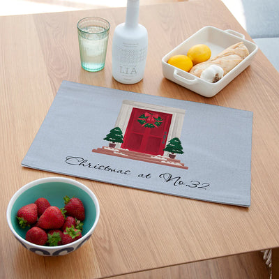 Personalised Christmas Front Door Placemat by Really Cool Gifts