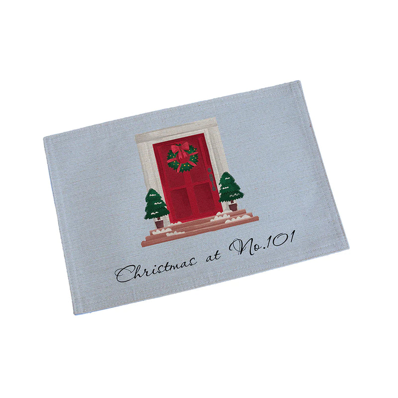 Personalised Christmas Front Door Placemat by Really Cool Gifts