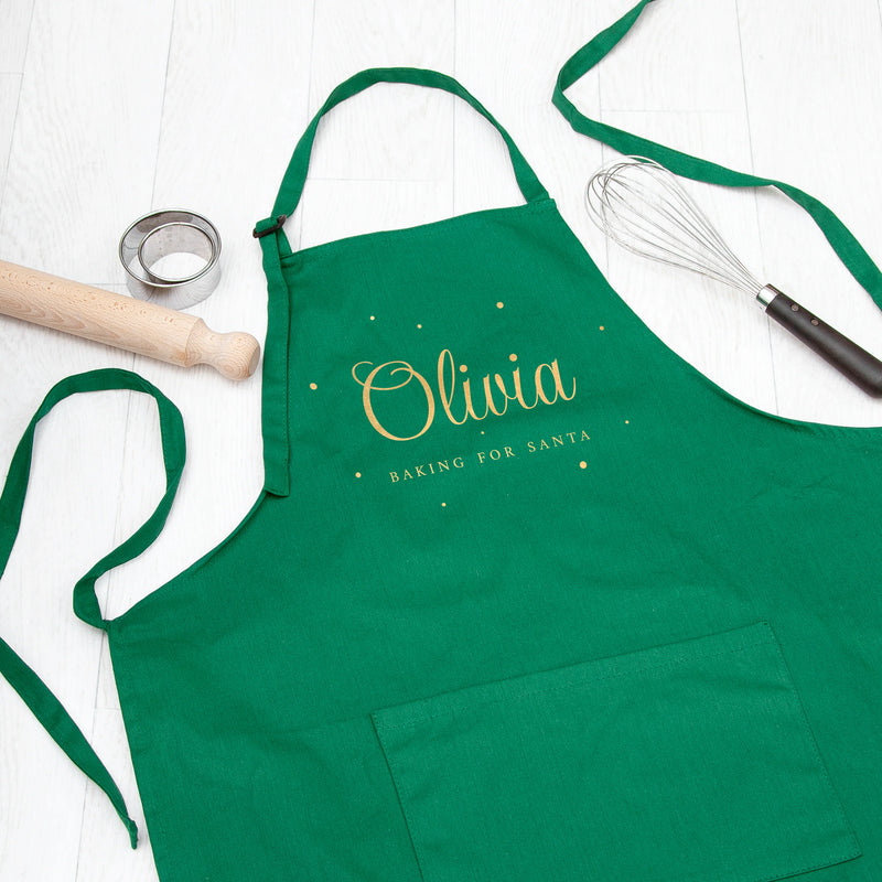 Personalised Baking for Santa Christmas Apron by Really Cool Gifts