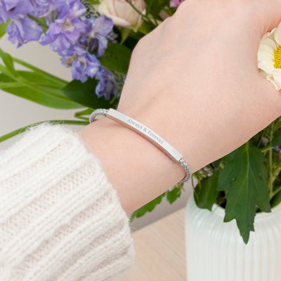 Personalised Silver Identity Rope Bracelet by Really Cool Gifts