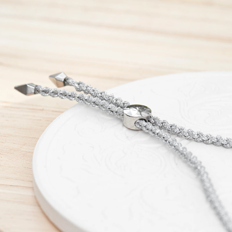 Personalised Silver Identity Rope Bracelet by Really Cool Gifts