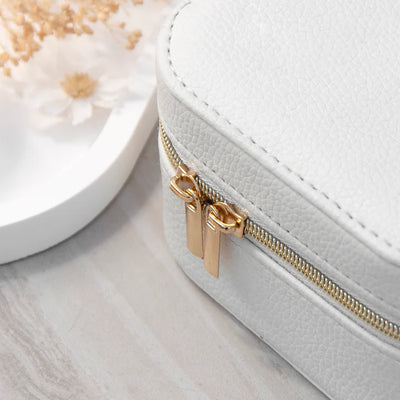 Customisable Sun White Travel Jewellery Case