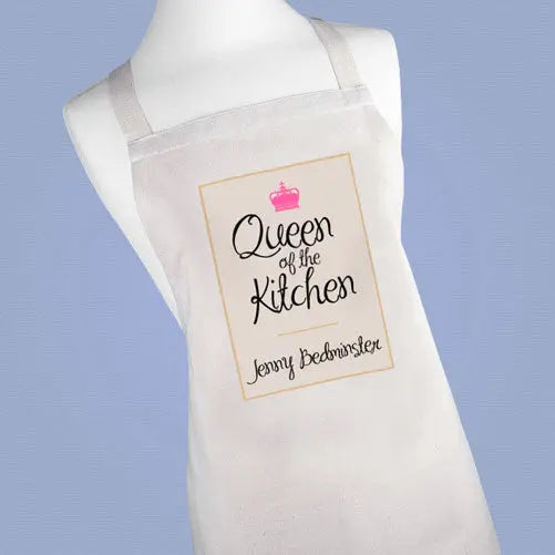 Personalised Queen Of The Kitchen Apron Really Cool Gifts