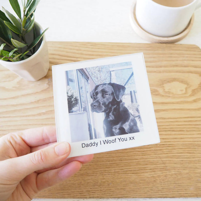 Personalised Glass Pet Photo Coaster by Really Cool Gifts