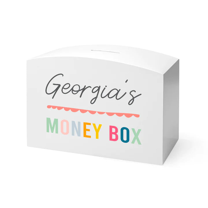 Personalised Colourful Money Box