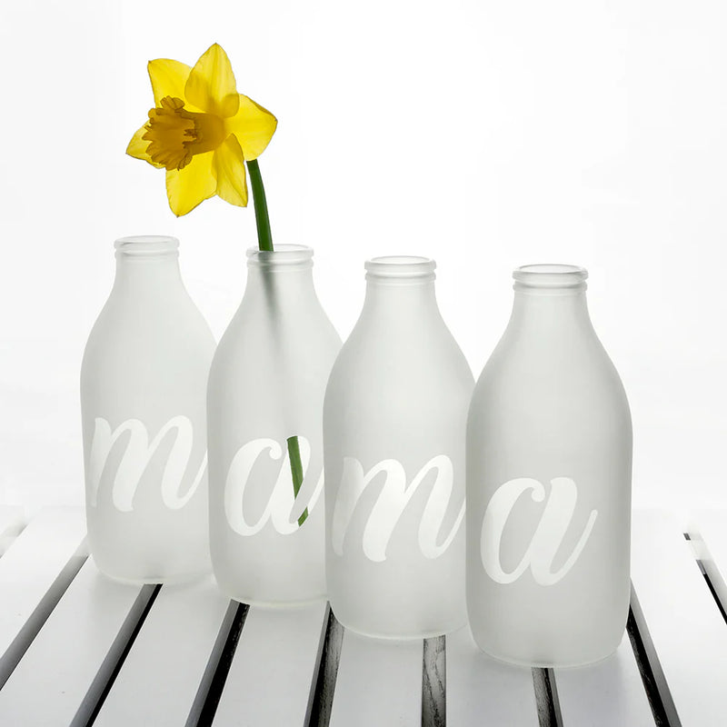 Personalised Letter Milk Bottle Vase