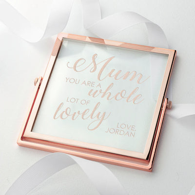 Personalised You're Lovely Rose Gold Frame by Really Cool Gifts