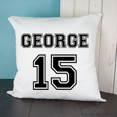 PERSONALISED FOOTBALL KIT CUSHION COVER