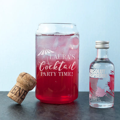 PERSONALISED HAPPY HOUR CAN GLASS Really Cool Gifts