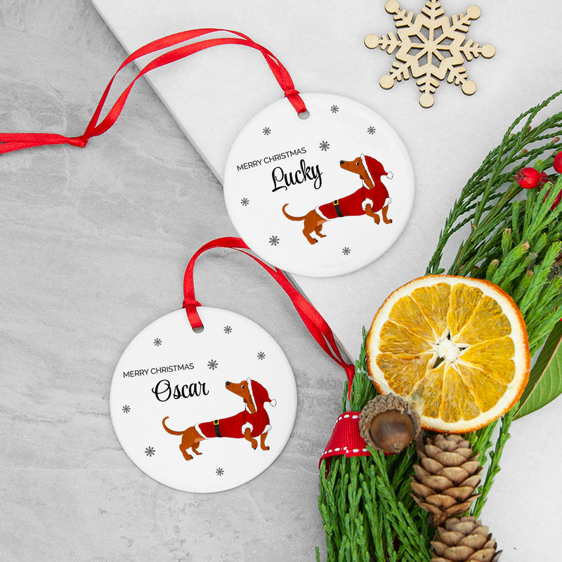 Personalised Little Dog Christmas Ornament by Really Cool Gifts