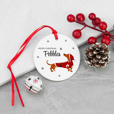 Personalised Little Dog Christmas Ornament by Really Cool Gifts