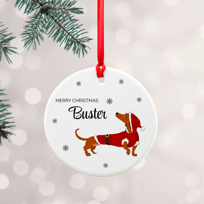 Personalised Little Dog Christmas Ornament by Really Cool Gifts