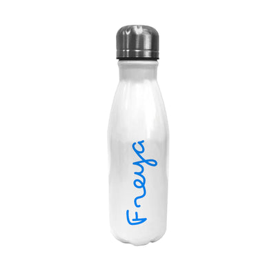 Personalised Summer Style Handbag Size Water Bottle - Blue Really Cool Gifts