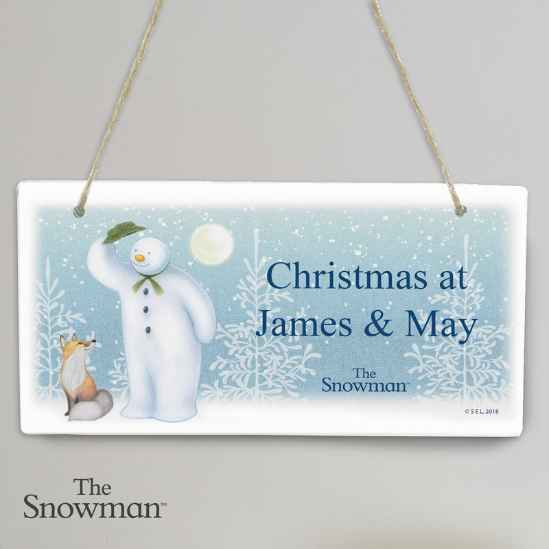 Really Cool Gifts for Christmas - Personalised The Snowman Snow Wonder Wooden Sign