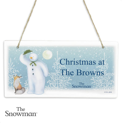 Really Cool Gifts for Christmas - Personalised The Snowman Snow Wonder Wooden Sign