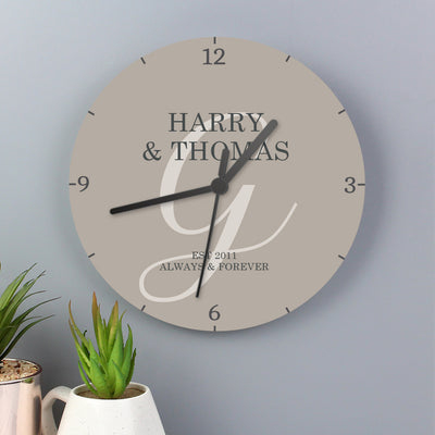 Really Cool Gifts - Personalised Family Wooden Clock