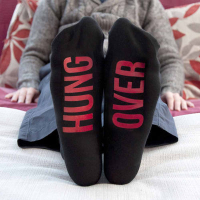 Personalised Jet Black And Crimson Socks by Really Cool Gifts Really Cool Gifts