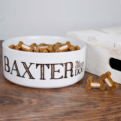 Personalised Greedy Dog Bowl by Really Cool Gifts Really Cool Gifts