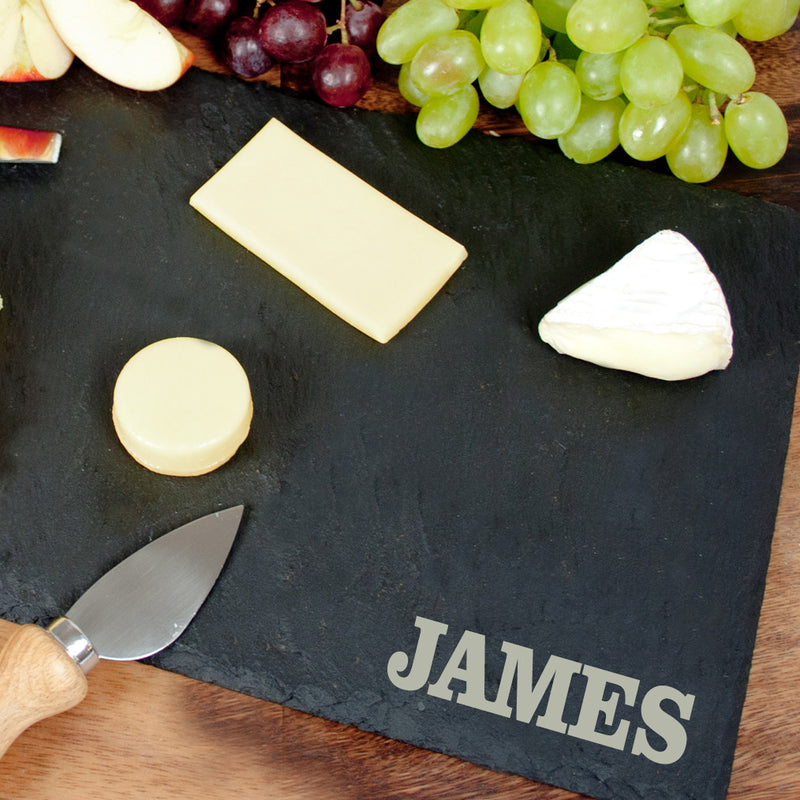 Personalised Rustic Slate Cheese Board by Really Cool Gifts Really Cool Gifts