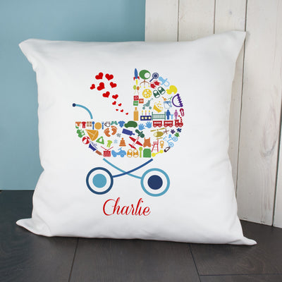 Pram Baby Memory Cushion - Boy by Really Cool Gifts Really Cool Gifts