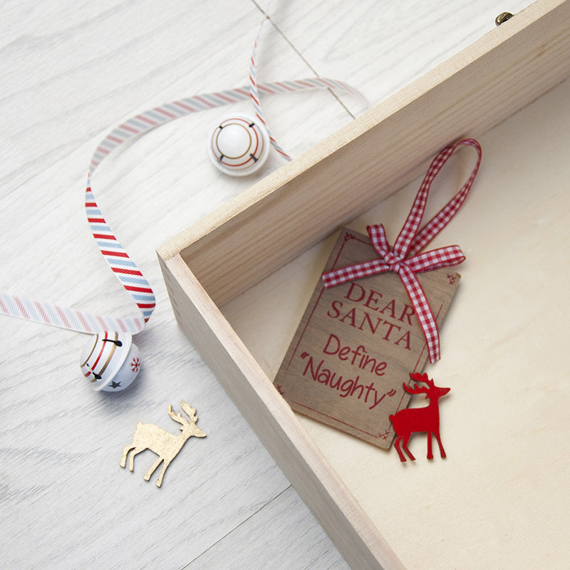 Personalised Christmas Eve Box With Festive Pattern by Really Cool Gifts Really Cool Gifts