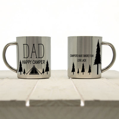 Dad's Happy Camper Outdoor Mug by Really Cool Gifts Really Cool Gifts