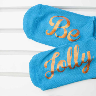 Personalised Turquoise And Terracotta Orange Christmas Day Socks by Really Cool Gifts Really Cool Gifts