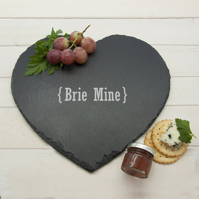 Romantic Brackets Heart Slate Cheese Board Really Cool Gifts