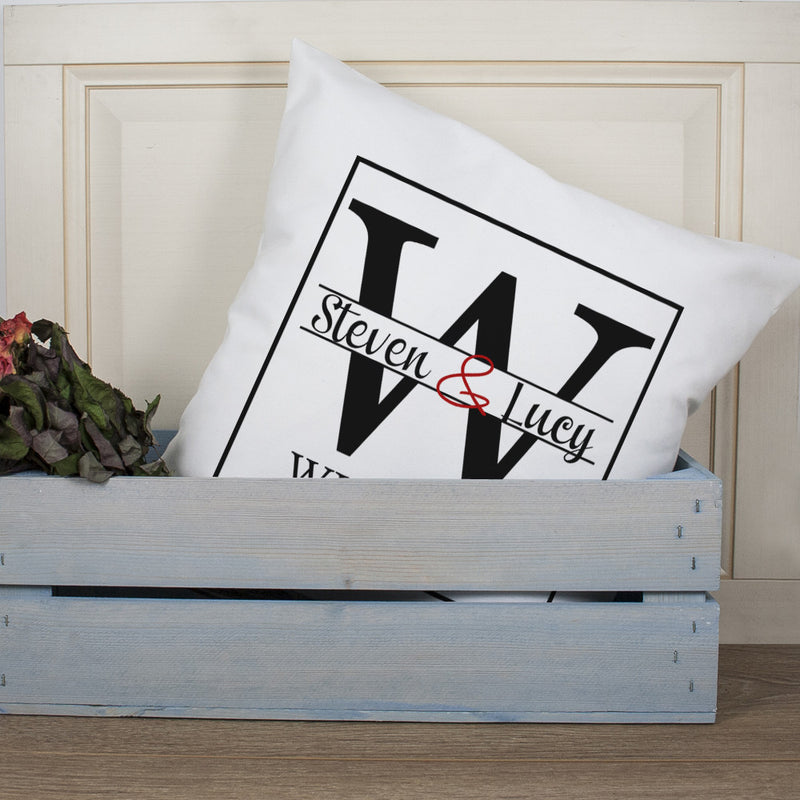 Couple Monogram Couple Cushion by Really Cool Gifts Really Cool Gifts