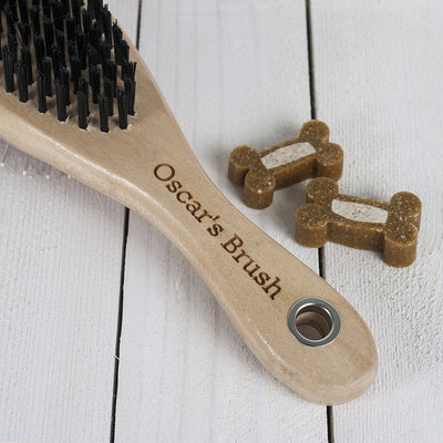 Personalised Wooden Dog Brush by Really Cool Gifts Really Cool Gifts