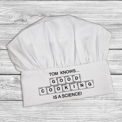 Good Cooking Is Science Chef Hat by Really Cool Gifts Really Cool Gifts