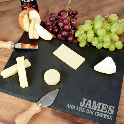 Personalised Rustic Slate Cheese Board by Really Cool Gifts Really Cool Gifts