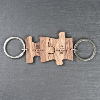 You Complete Me Romantic Jigsaw Keyring by Really Cool Gifts Really Cool Gifts