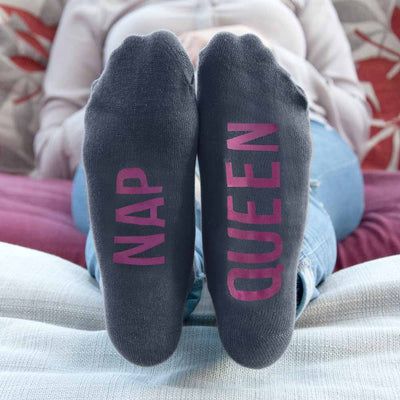 Personalised Charcoal And Hot Pink Socks by Really Cool Gifts Really Cool Gifts