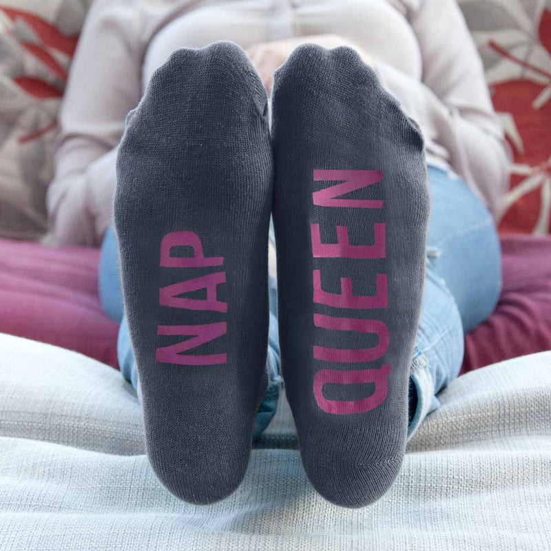 Personalised Charcoal And Hot Pink Socks by Really Cool Gifts Really Cool Gifts