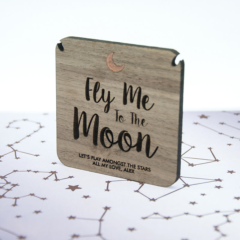 Personalised To The Moon Necklace And Keepsake by Really Cool Gifts Really Cool Gifts