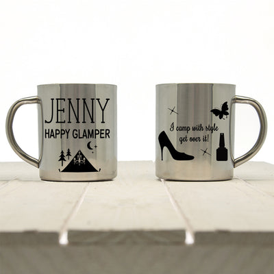 Happy Glamper Outdoor Mug by Really Cool Gifts Really Cool Gifts