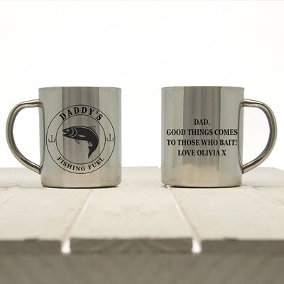 Gentlemen's Fishing Fuel Outdoor Mug by Really Cool Gifts Really Cool Gifts