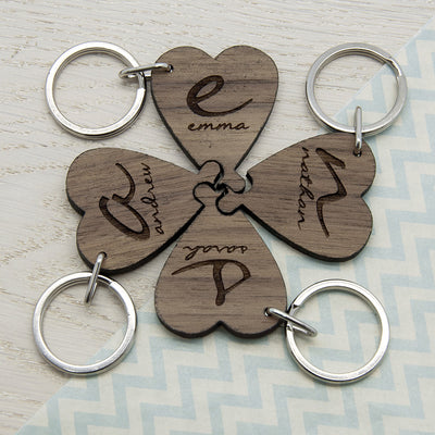 Best Friends Forever Heart Wooden Keyring By Really Cool Gifts Really Cool Gifts