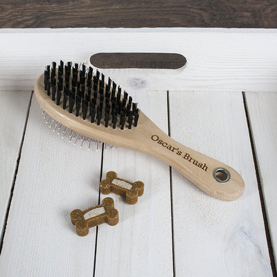 Personalised Wooden Dog Brush by Really Cool Gifts Really Cool Gifts