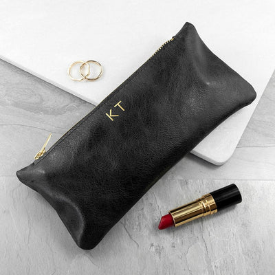 Luxury Slimline Leather Clutch In Black by Really Cool Gifts Really Cool Gifts