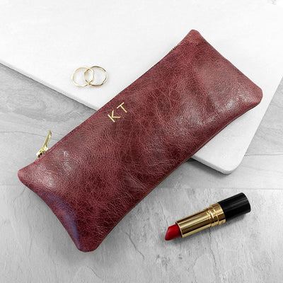Luxury Slimline Leather Clutch In Burgundy by Really Cool Gifts Really Cool Gifts